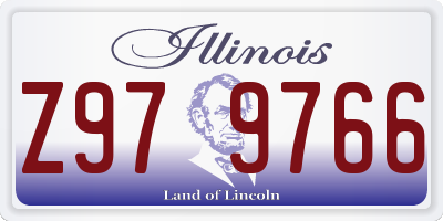 IL license plate Z979766