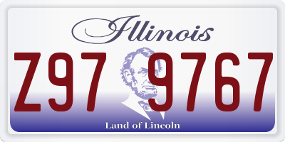 IL license plate Z979767