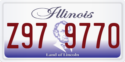 IL license plate Z979770