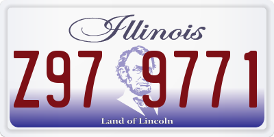 IL license plate Z979771