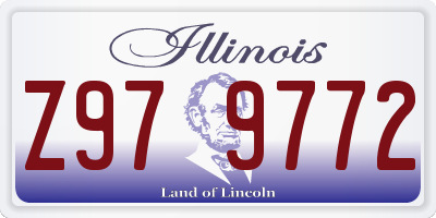 IL license plate Z979772