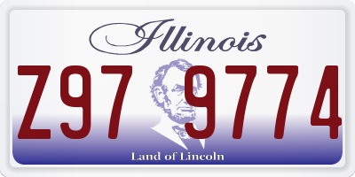 IL license plate Z979774