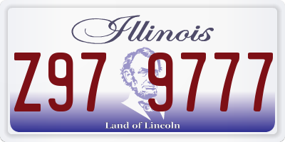 IL license plate Z979777
