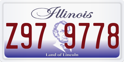 IL license plate Z979778