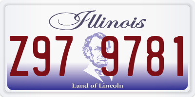 IL license plate Z979781