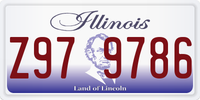IL license plate Z979786