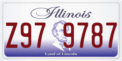 IL license plate Z979787
