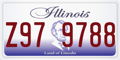 IL license plate Z979788