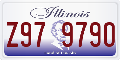 IL license plate Z979790