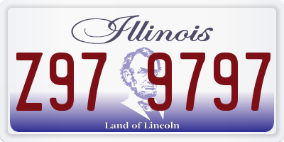 IL license plate Z979797