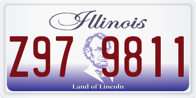 IL license plate Z979811