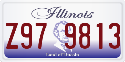 IL license plate Z979813