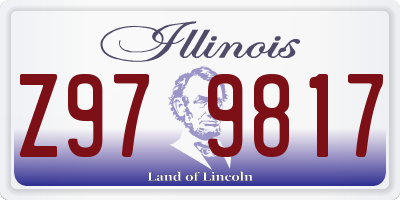 IL license plate Z979817