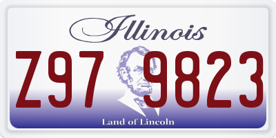 IL license plate Z979823