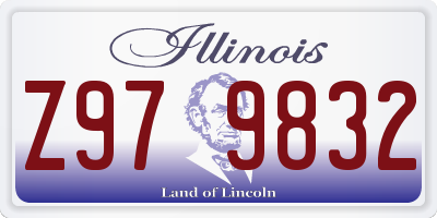 IL license plate Z979832