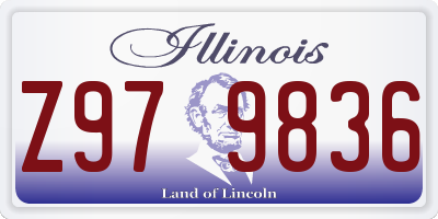 IL license plate Z979836