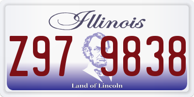 IL license plate Z979838