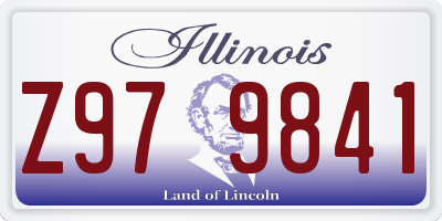 IL license plate Z979841