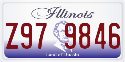 IL license plate Z979846