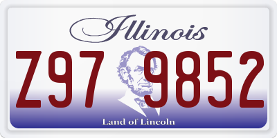 IL license plate Z979852