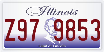 IL license plate Z979853