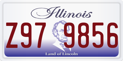 IL license plate Z979856