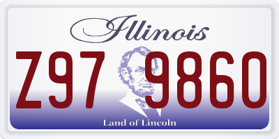 IL license plate Z979860
