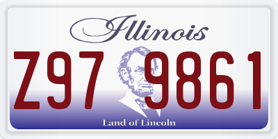 IL license plate Z979861