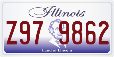 IL license plate Z979862