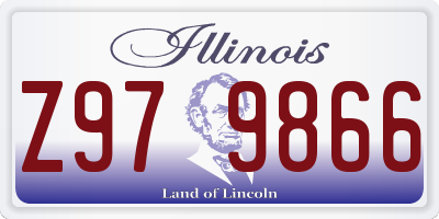 IL license plate Z979866