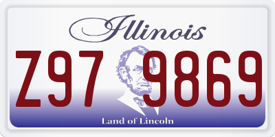 IL license plate Z979869