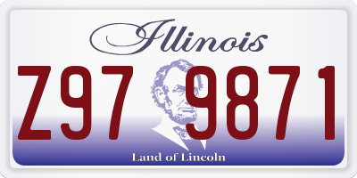 IL license plate Z979871