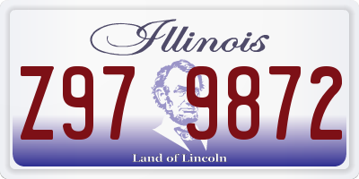 IL license plate Z979872