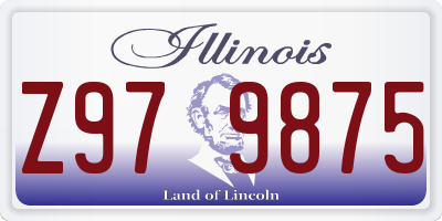 IL license plate Z979875