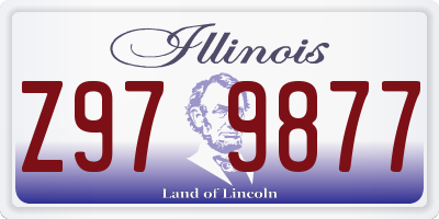 IL license plate Z979877