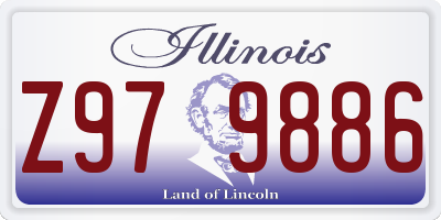 IL license plate Z979886