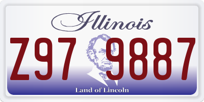 IL license plate Z979887