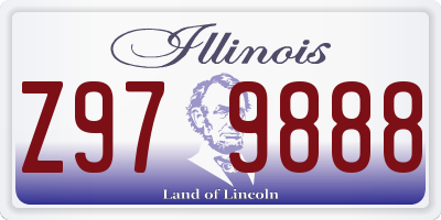 IL license plate Z979888