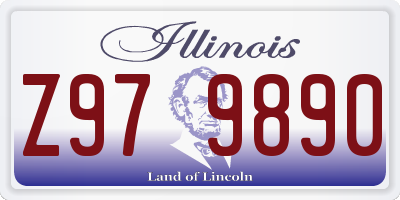IL license plate Z979890