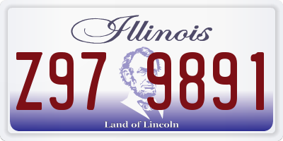 IL license plate Z979891