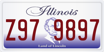 IL license plate Z979897