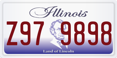 IL license plate Z979898