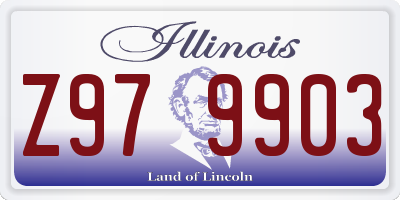IL license plate Z979903
