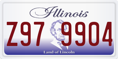 IL license plate Z979904