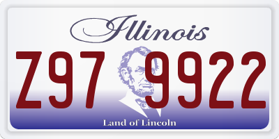 IL license plate Z979922