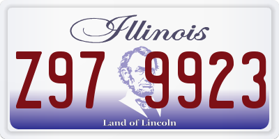IL license plate Z979923