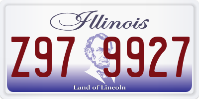 IL license plate Z979927