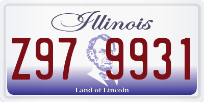 IL license plate Z979931