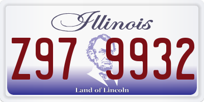 IL license plate Z979932