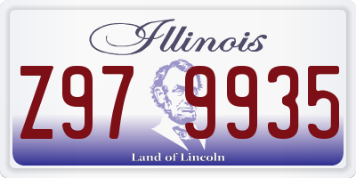 IL license plate Z979935